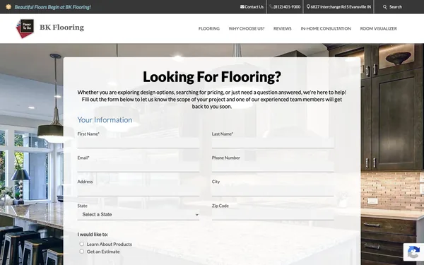 Contact BK Flooring – Evansville’s Best Flooring Showroom