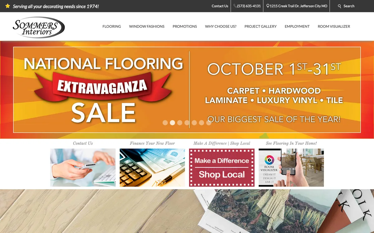 Sommers Interiors homepage