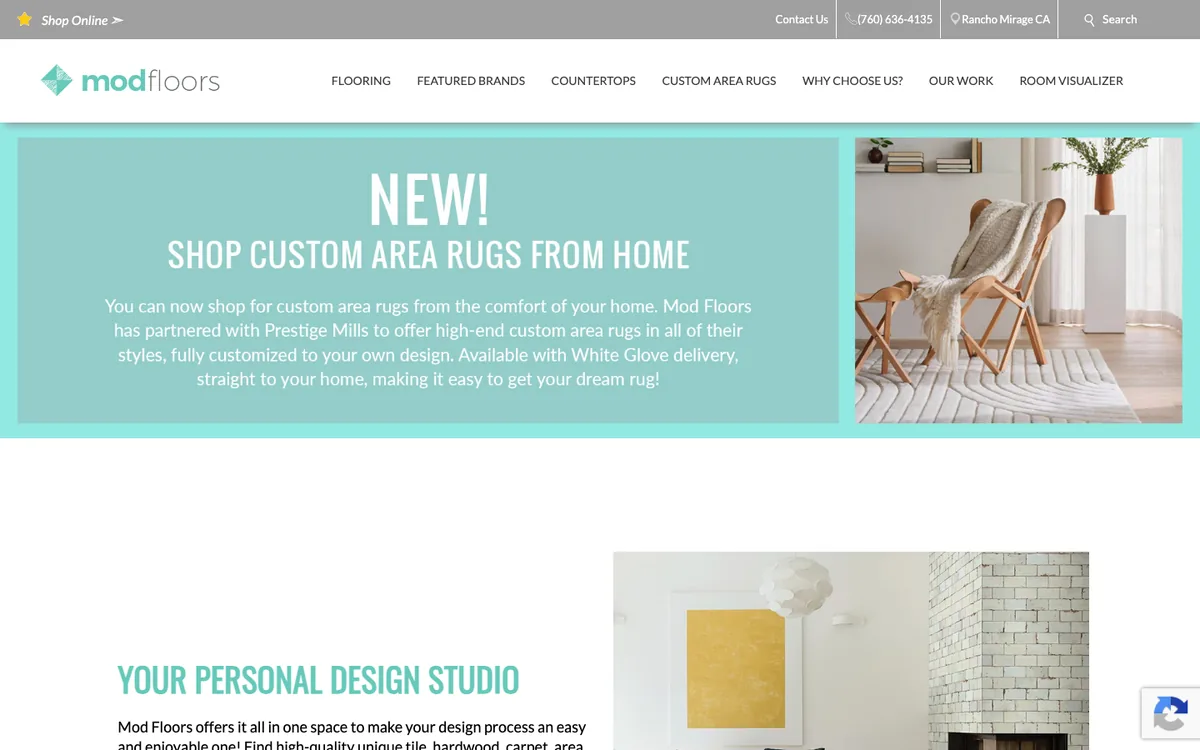 Mod Floors homepage