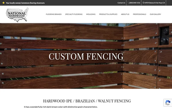 Custom Hardwood Fencing
